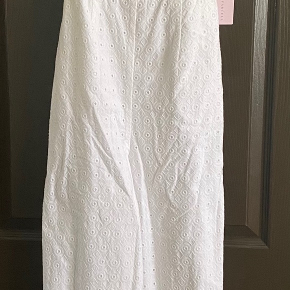 Rachel Parcell White Eyelet Ruffle Sleeve Jumpsuit - Picture 3 of 6